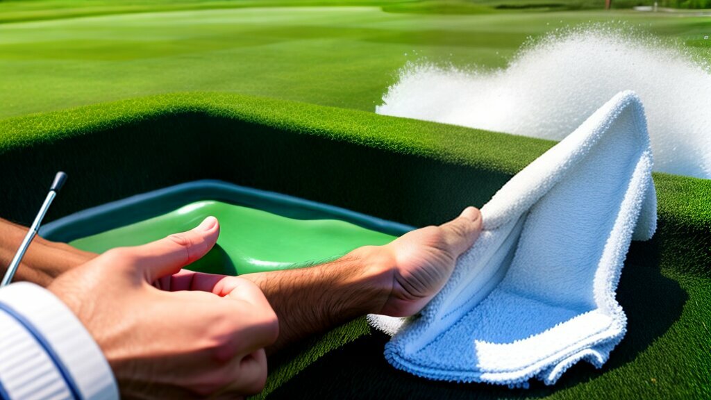 how to wash a golf glove