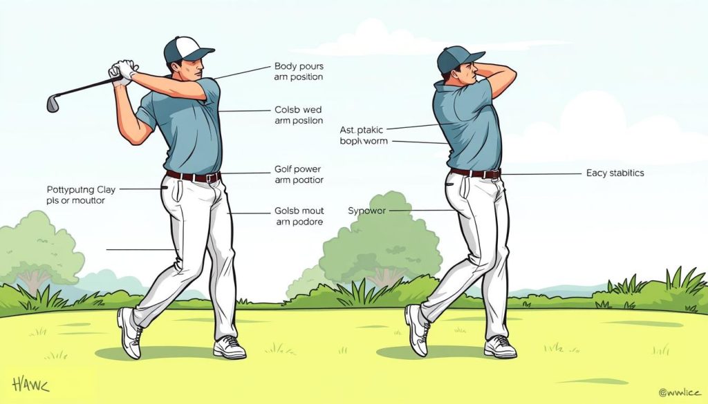 Athletic golf swing components