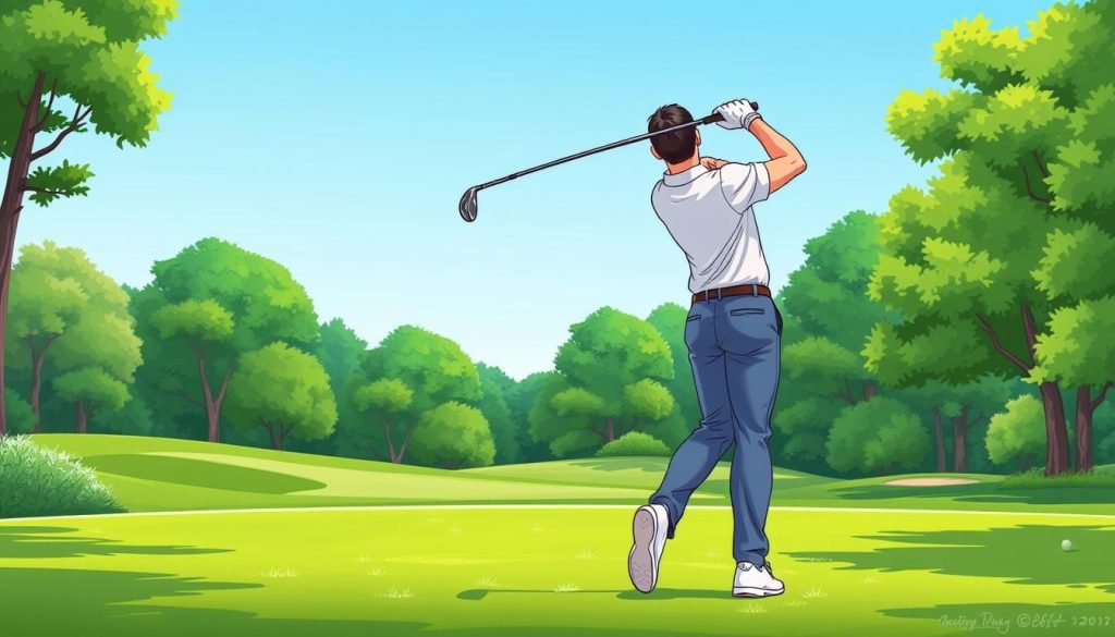 Golf backswing technique