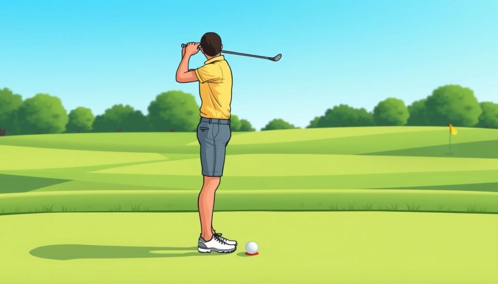 Golf posture and body alignment