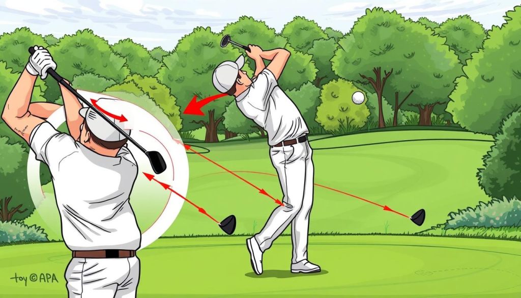 Golf swing path correction