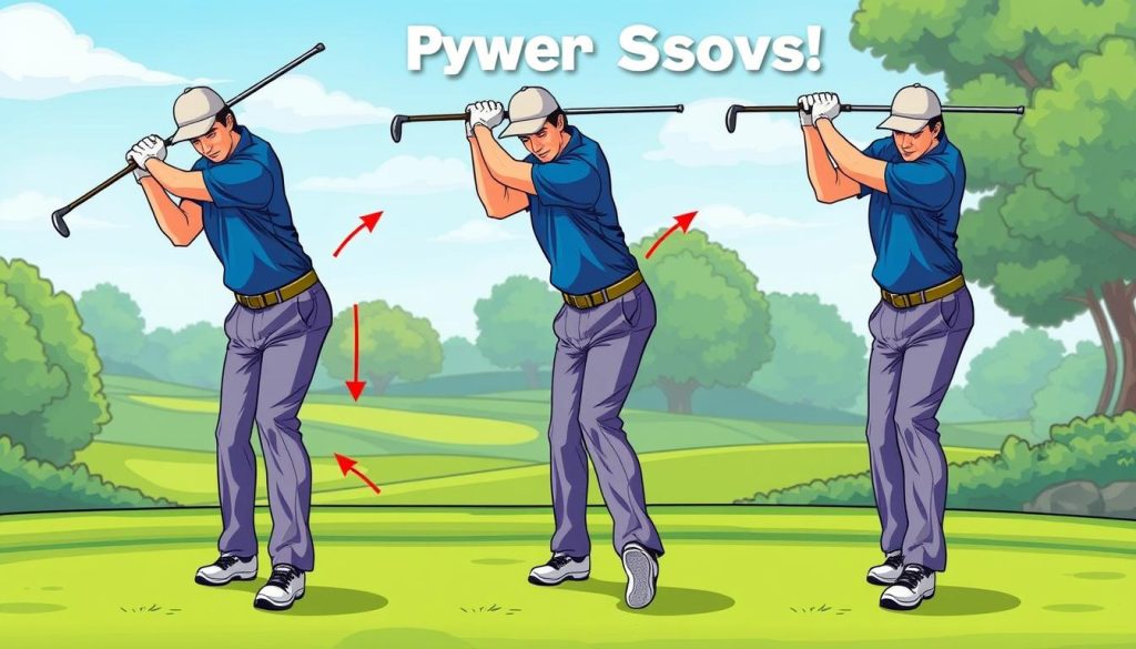 Golf swing power sequence