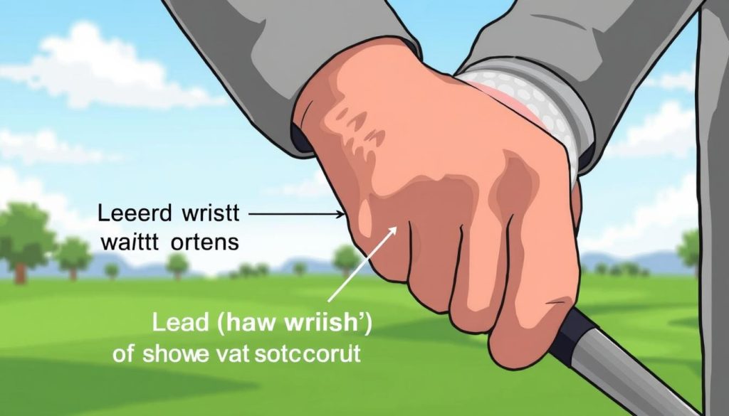 Lead wrist position for lag control