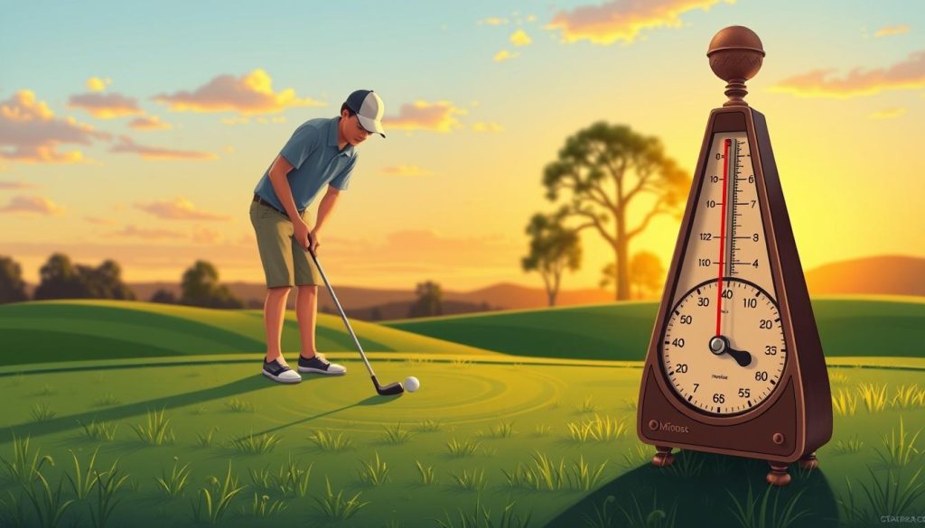 Metronome putting practice