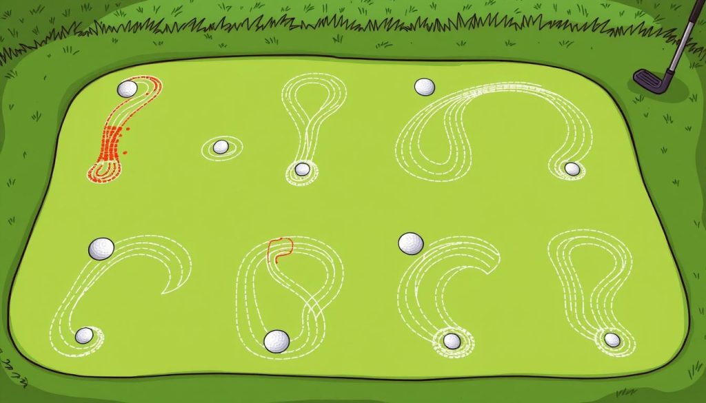 Putting path variations