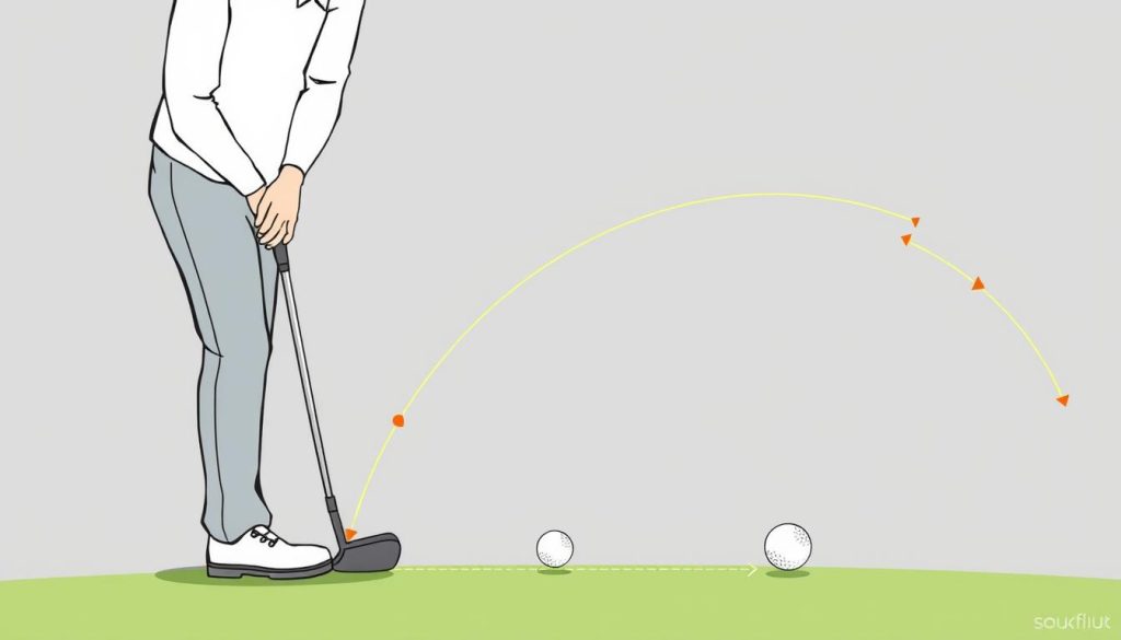 Putting stroke arc diagram