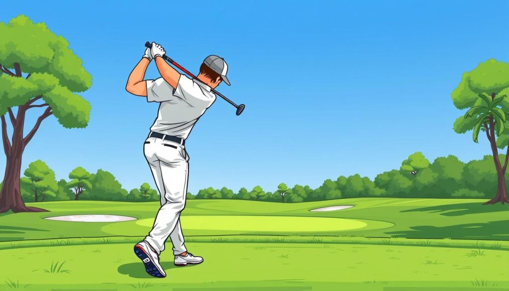 top of backswing position